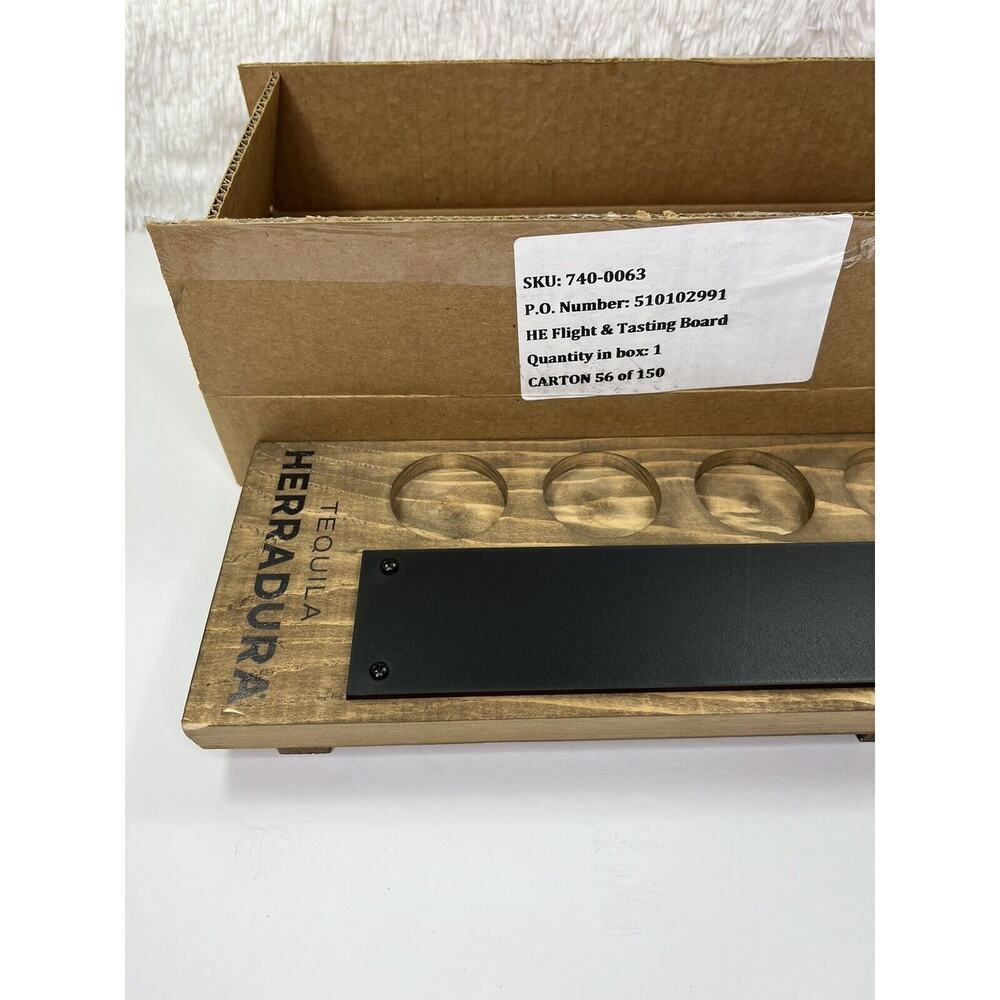 Tequila Herradura Tequila Tasting Tray Shots Wood Bar Chalk Man Cave NEW - Picture 8 of 10